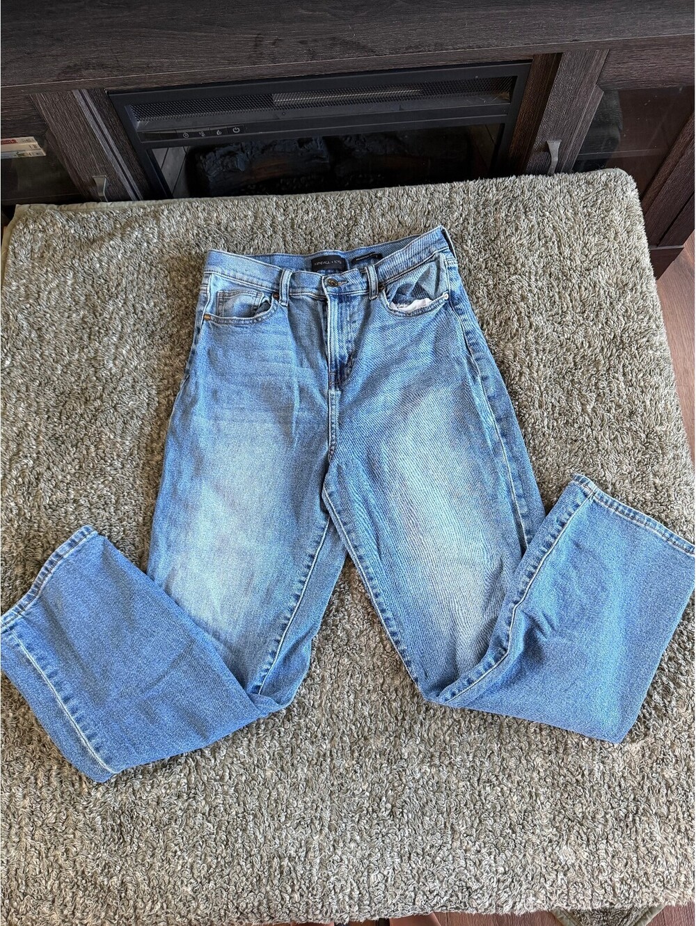 Kendall + Kylie The High Rise Skater Jeans Size 9/29 Light Blue Denim